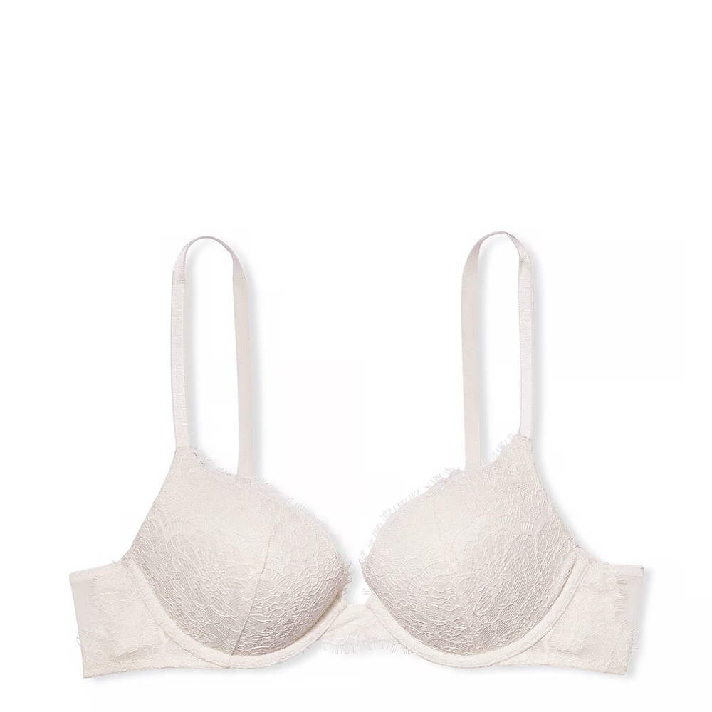 Dream Angels Push Up Bra in Coconut White. Size 36C